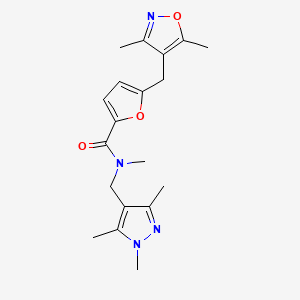 5-[(3,5-dimethyl-4-isoxazolyl)methyl]-N-methyl-N-[(1,3,5-trimethyl-1H-pyrazol-4-yl)methyl]-2-furamide