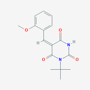 1-tert-butyl-5-(2-methoxybenzylidene)-2,4,6(1H,3H,5H)-pyrimidinetrione