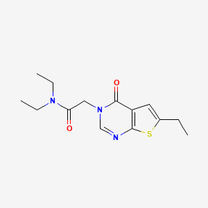 N,N-diethyl-2-(6-ethyl-4-oxothieno[2,3-d]pyrimidin-3(4H)-yl)acetamide