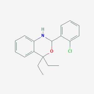 2-(2-chlorophenyl)-4,4-diethyl-1,4-dihydro-2H-3,1-benzoxazine