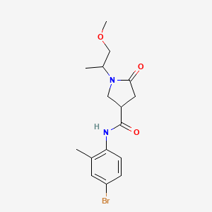 N-(4-bromo-2-methylphenyl)-1-(2-methoxy-1-methylethyl)-5-oxo-3-pyrrolidinecarboxamide