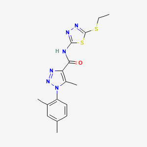 1-(2,4-dimethylphenyl)-N-[5-(ethylthio)-1,3,4-thiadiazol-2-yl]-5-methyl-1H-1,2,3-triazole-4-carboxamide