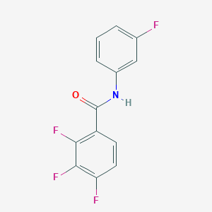 molecular formula C13H7F4NO B4666542 2,3,4-trifluoro-N-(3-fluorophenyl)benzamide 