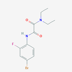 molecular formula C12H14BrFN2O2 B4666547 N'-(4-bromo-2-fluorophenyl)-N,N-diethylethanediamide 