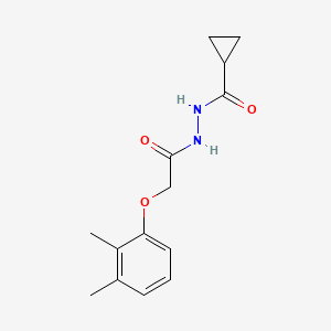 molecular formula C14H18N2O3 B4666595 N'-[2-(2,3-dimethylphenoxy)acetyl]cyclopropanecarbohydrazide 