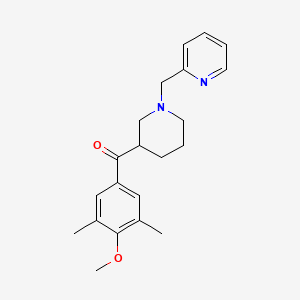 molecular formula C21H26N2O2 B4666610 (4-methoxy-3,5-dimethylphenyl)[1-(2-pyridinylmethyl)-3-piperidinyl]methanone 