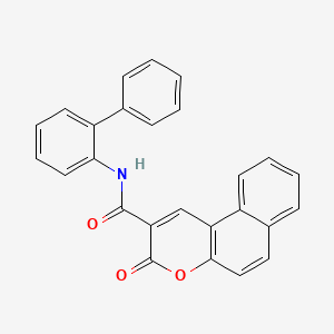 molecular formula C26H17NO3 B4666628 N-2-biphenylyl-3-oxo-3H-benzo[f]chromene-2-carboxamide 