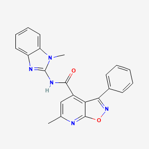 6-methyl-N-(1-methyl-1H-benzimidazol-2-yl)-3-phenylisoxazolo[5,4-b]pyridine-4-carboxamide