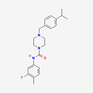 N-(3-fluoro-4-methylphenyl)-4-(4-isopropylbenzyl)-1-piperazinecarboxamide