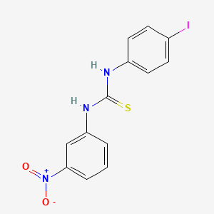 molecular formula C13H10IN3O2S B4666730 N-(4-iodophenyl)-N'-(3-nitrophenyl)thiourea 