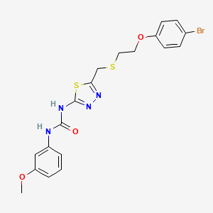 N-[5-({[2-(4-bromophenoxy)ethyl]thio}methyl)-1,3,4-thiadiazol-2-yl]-N'-(3-methoxyphenyl)urea