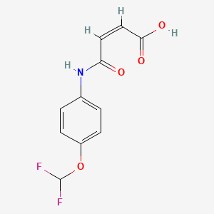 molecular formula C11H9F2NO4 B4666815 4-{[4-(difluoromethoxy)phenyl]amino}-4-oxo-2-butenoic acid 