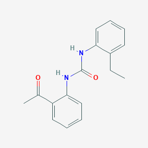 molecular formula C17H18N2O2 B4666854 N-(2-acetylphenyl)-N'-(2-ethylphenyl)urea 