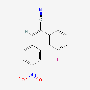 molecular formula C15H9FN2O2 B4666877 2-(3-fluorophenyl)-3-(4-nitrophenyl)acrylonitrile 