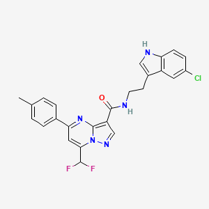 N-[2-(5-chloro-1H-indol-3-yl)ethyl]-7-(difluoromethyl)-5-(4-methylphenyl)pyrazolo[1,5-a]pyrimidine-3-carboxamide