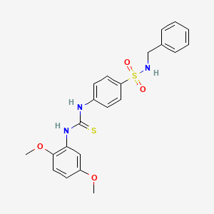 N-benzyl-4-({[(2,5-dimethoxyphenyl)amino]carbonothioyl}amino)benzenesulfonamide