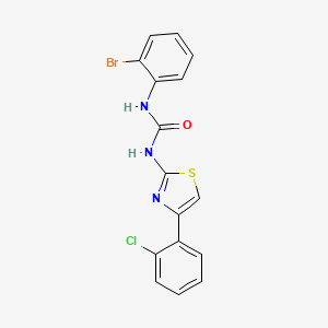 molecular formula C16H11BrClN3OS B4666948 N-(2-bromophenyl)-N'-[4-(2-chlorophenyl)-1,3-thiazol-2-yl]urea 