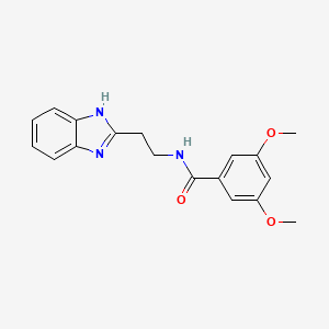 molecular formula C18H19N3O3 B4666953 N-[2-(1H-benzimidazol-2-yl)ethyl]-3,5-dimethoxybenzamide 