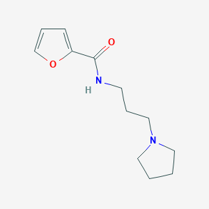 molecular formula C12H18N2O2 B4666996 N-[3-(1-pyrrolidinyl)propyl]-2-furamide 