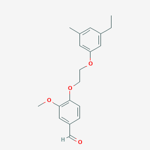 4-[2-(3-ethyl-5-methylphenoxy)ethoxy]-3-methoxybenzaldehyde