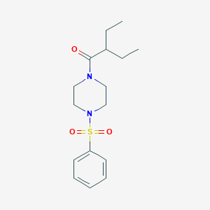 1-(2-ethylbutanoyl)-4-(phenylsulfonyl)piperazine