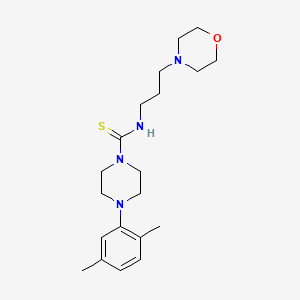 4-(2,5-dimethylphenyl)-N-[3-(4-morpholinyl)propyl]-1-piperazinecarbothioamide