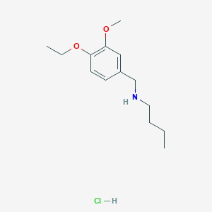 molecular formula C14H24ClNO2 B4667065 N-(4-ethoxy-3-methoxybenzyl)-1-butanamine hydrochloride CAS No. 1048947-49-4