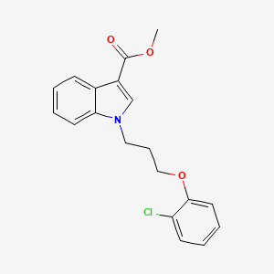molecular formula C19H18ClNO3 B4667104 methyl 1-[3-(2-chlorophenoxy)propyl]-1H-indole-3-carboxylate 