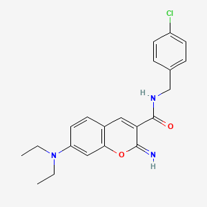 molecular formula C21H22ClN3O2 B4667183 N-(4-chlorobenzyl)-7-(diethylamino)-2-imino-2H-chromene-3-carboxamide 