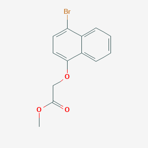molecular formula C13H11BrO3 B466721 (4-Bromo-naphthalen-1-yloxy)-acetic acid Methyl ester CAS No. 443647-21-0