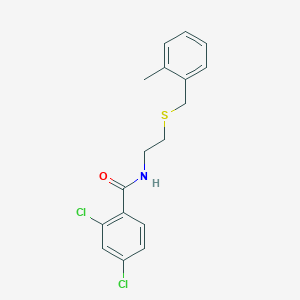 2,4-dichloro-N-{2-[(2-methylbenzyl)thio]ethyl}benzamide