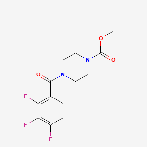 molecular formula C14H15F3N2O3 B4667219 ethyl 4-(2,3,4-trifluorobenzoyl)-1-piperazinecarboxylate 