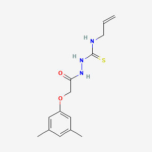 molecular formula C14H19N3O2S B4667237 N-allyl-2-[(3,5-dimethylphenoxy)acetyl]hydrazinecarbothioamide 