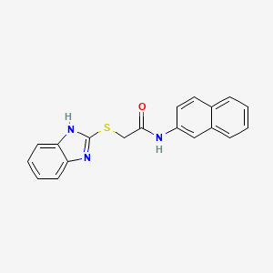 2-(1H-benzimidazol-2-ylthio)-N-2-naphthylacetamide