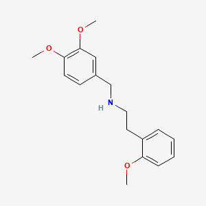 molecular formula C18H23NO3 B4667283 (3,4-dimethoxybenzyl)[2-(2-methoxyphenyl)ethyl]amine 
