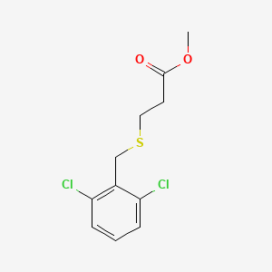 molecular formula C11H12Cl2O2S B4667325 methyl 3-[(2,6-dichlorobenzyl)thio]propanoate 