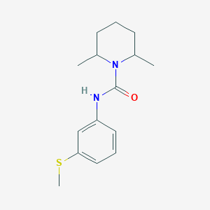 molecular formula C15H22N2OS B4667339 2,6-dimethyl-N-[3-(methylthio)phenyl]-1-piperidinecarboxamide 