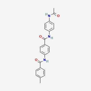 molecular formula C23H21N3O3 B4667361 N-[4-({[4-(acetylamino)phenyl]amino}carbonyl)phenyl]-4-methylbenzamide 