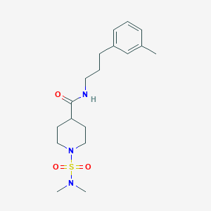 1-[(dimethylamino)sulfonyl]-N-[3-(3-methylphenyl)propyl]-4-piperidinecarboxamide