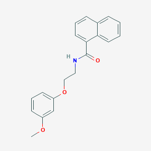 molecular formula C20H19NO3 B4667403 N-[2-(3-methoxyphenoxy)ethyl]-1-naphthamide 