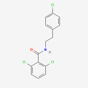 molecular formula C15H12Cl3NO B4667405 2,6-dichloro-N-[2-(4-chlorophenyl)ethyl]benzamide 