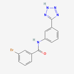 molecular formula C14H10BrN5O B4667440 3-bromo-N-[3-(1H-tetrazol-5-yl)phenyl]benzamide 