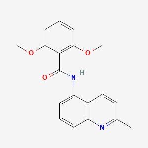 molecular formula C19H18N2O3 B4667458 2,6-dimethoxy-N-(2-methyl-5-quinolinyl)benzamide 