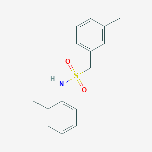 molecular formula C15H17NO2S B4667465 N-(2-methylphenyl)-1-(3-methylphenyl)methanesulfonamide 