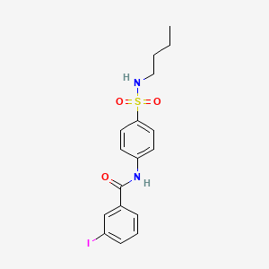 N-{4-[(butylamino)sulfonyl]phenyl}-3-iodobenzamide