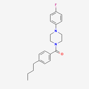 molecular formula C21H25FN2O B4667540 1-(4-butylbenzoyl)-4-(4-fluorophenyl)piperazine 