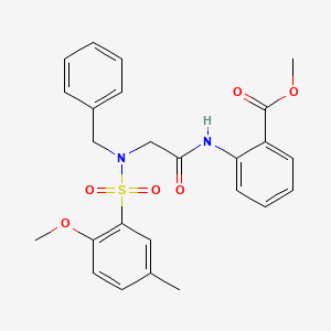 methyl 2-({N-benzyl-N-[(2-methoxy-5-methylphenyl)sulfonyl]glycyl}amino)benzoate