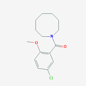 molecular formula C15H20ClNO2 B4667572 1-(5-chloro-2-methoxybenzoyl)azocane 