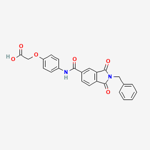 (4-{[(2-benzyl-1,3-dioxo-2,3-dihydro-1H-isoindol-5-yl)carbonyl]amino}phenoxy)acetic acid