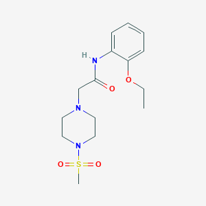 N-(2-ethoxyphenyl)-2-[4-(methylsulfonyl)-1-piperazinyl]acetamide